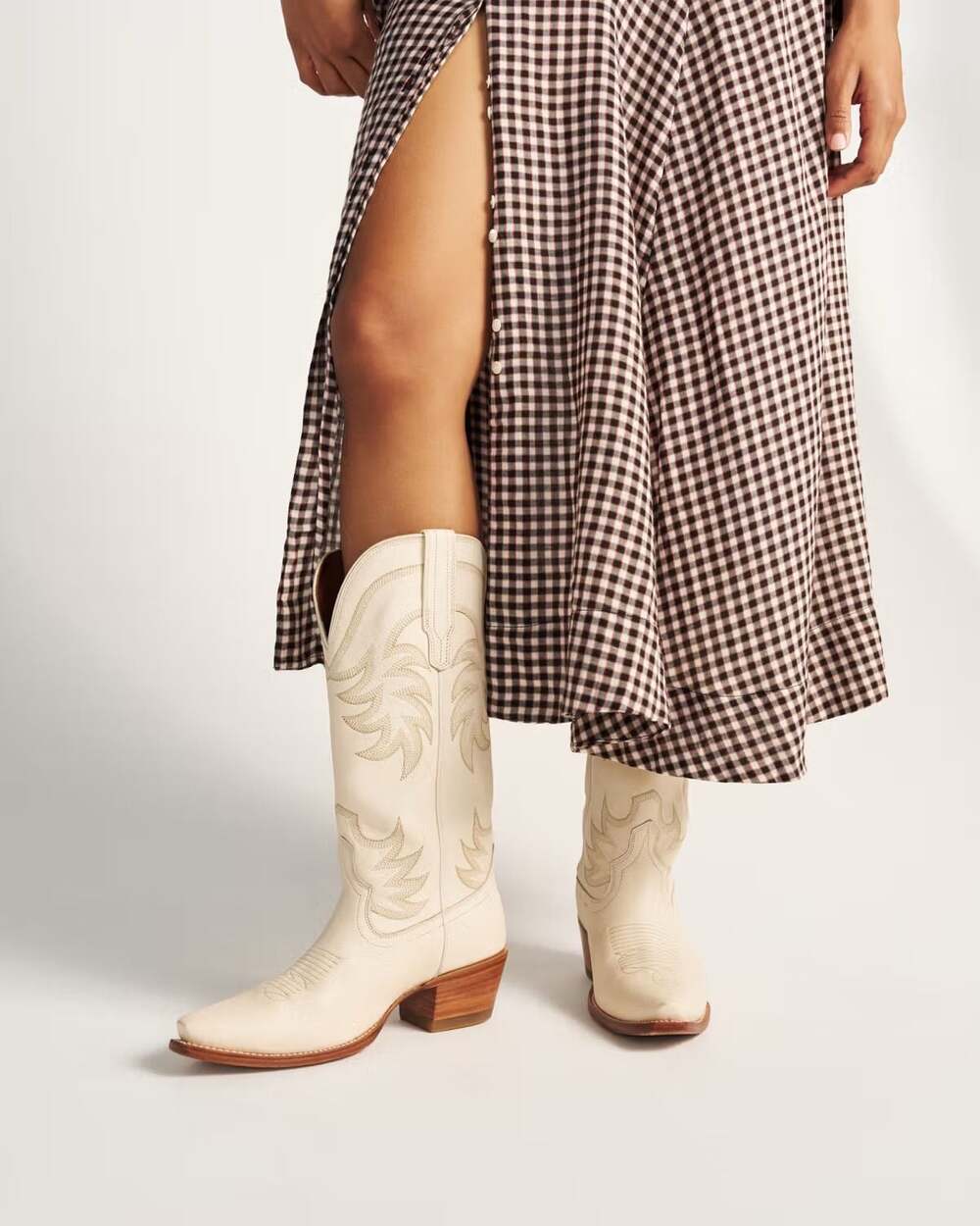 Tecovas The Annie Snip Toe Cowgirl Boots in Bone Sz 6,5 reg - Picture 2 of 10